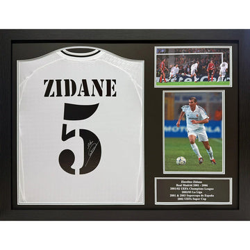 Zinedine Zidane Signed Real Madrid Shirt including 2 Photos
