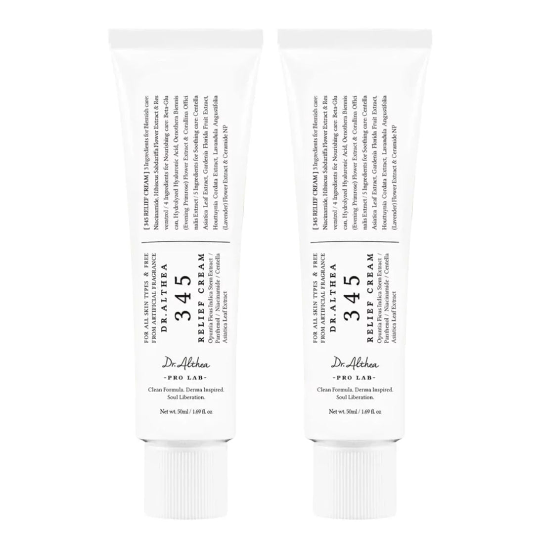 Dr Althea, 345 Relief Cream, 2 x 50ml