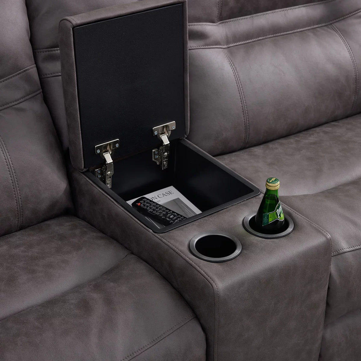 Jackson Grey Fabric Power Reclining Corner Sofa