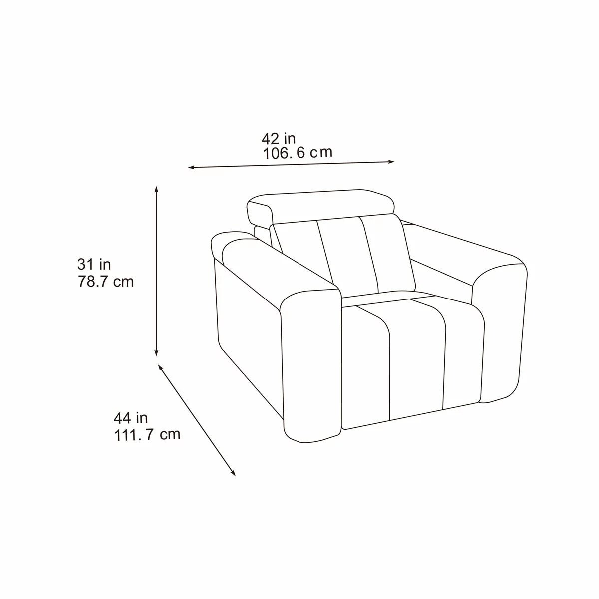 Dallas Cream Leather Power Recliner Armchair