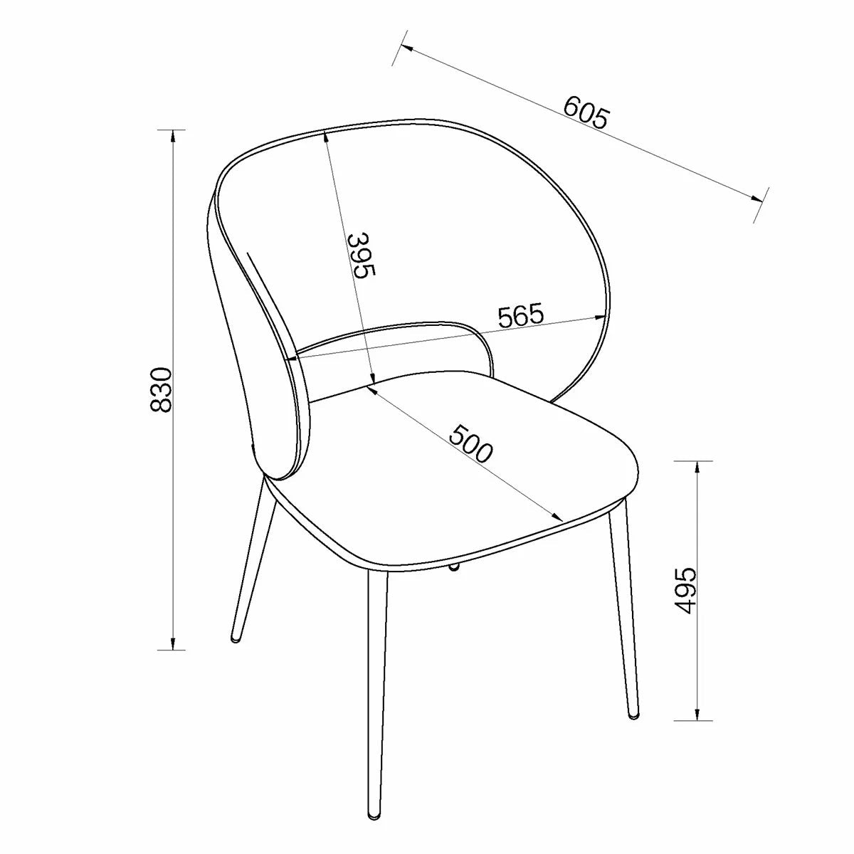 Bentley Designs Luca Beige Faux Leather Dining Chair, 2 Pack, view 2