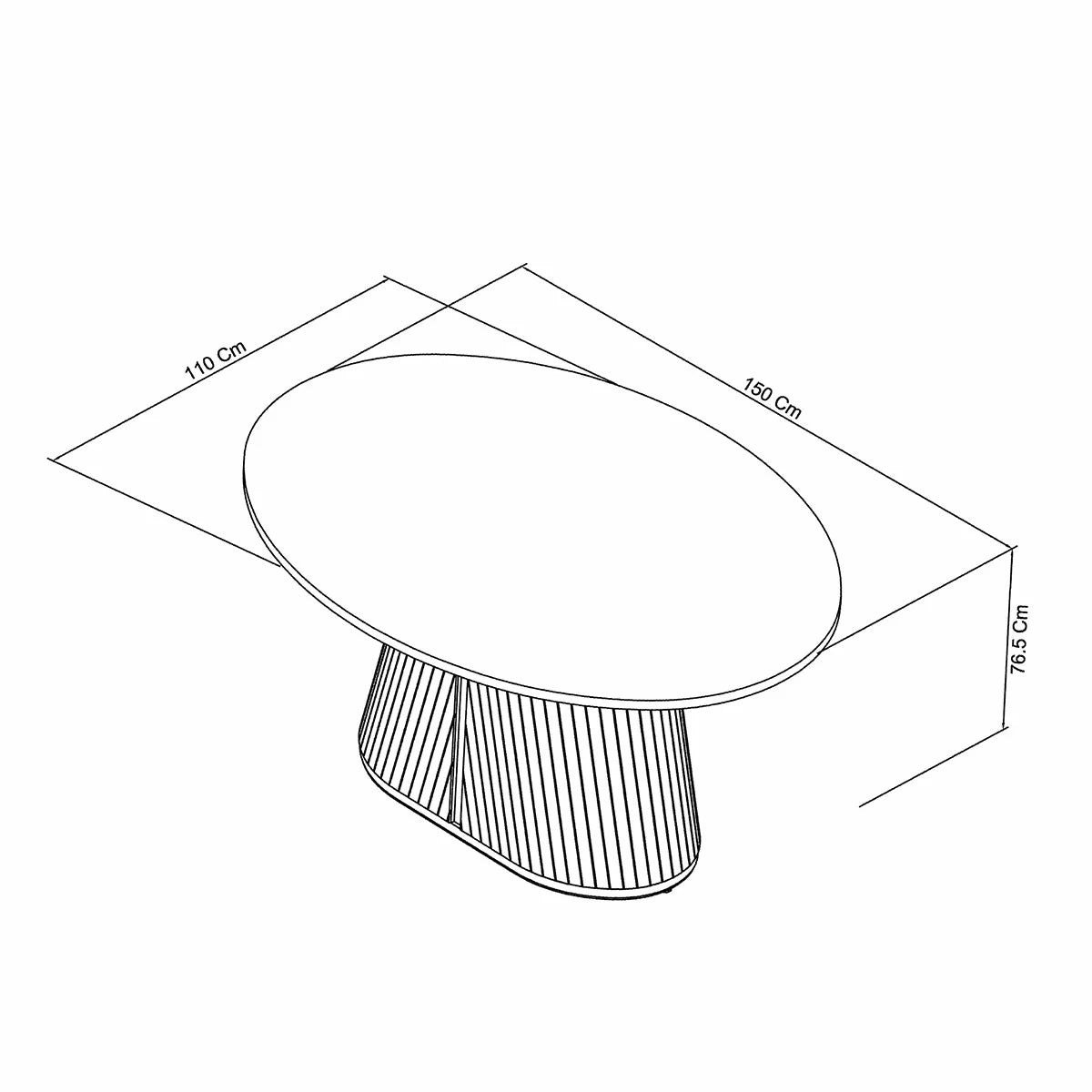 Bentley Designs Vega Scandi Light Oak Dining Table, Seats 4