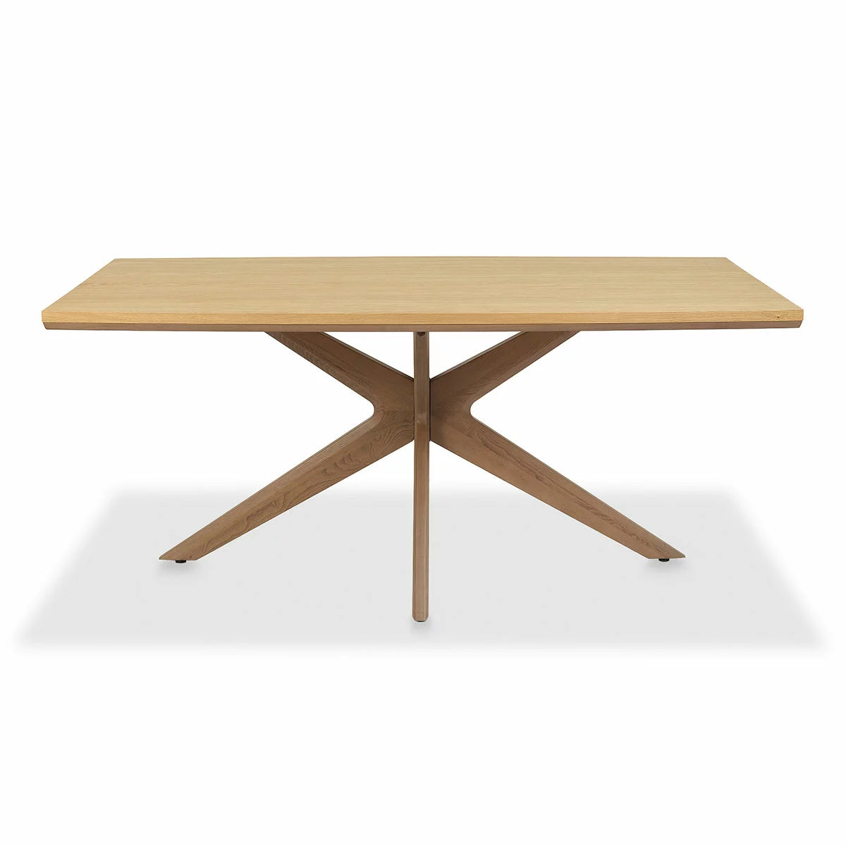 Bentley Designs Kristen Light Oak Dining Table, Seats 6