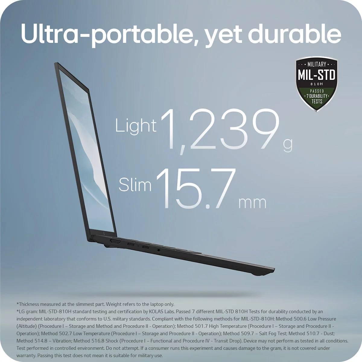 LG gram, Intel Core Ultra 7, 16GB RAM, 512GB SSD, 16 Inch Laptop