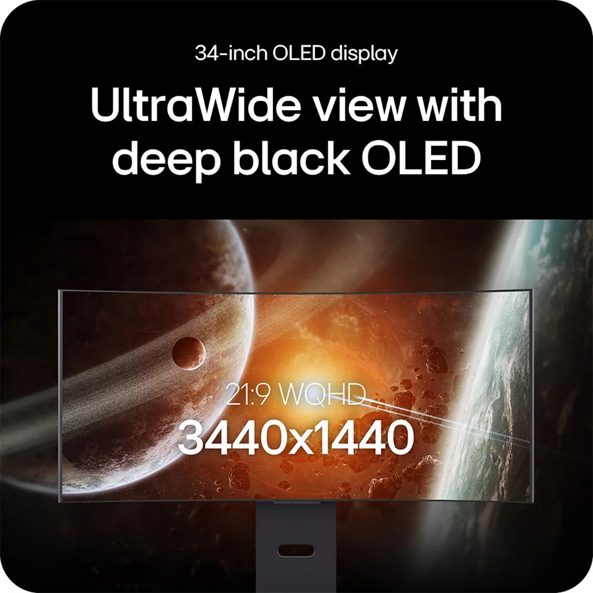LG UltraGear 34 Inch WQHD 240Hz OLED Gaming Monitor, 34GX900A-B, view 2