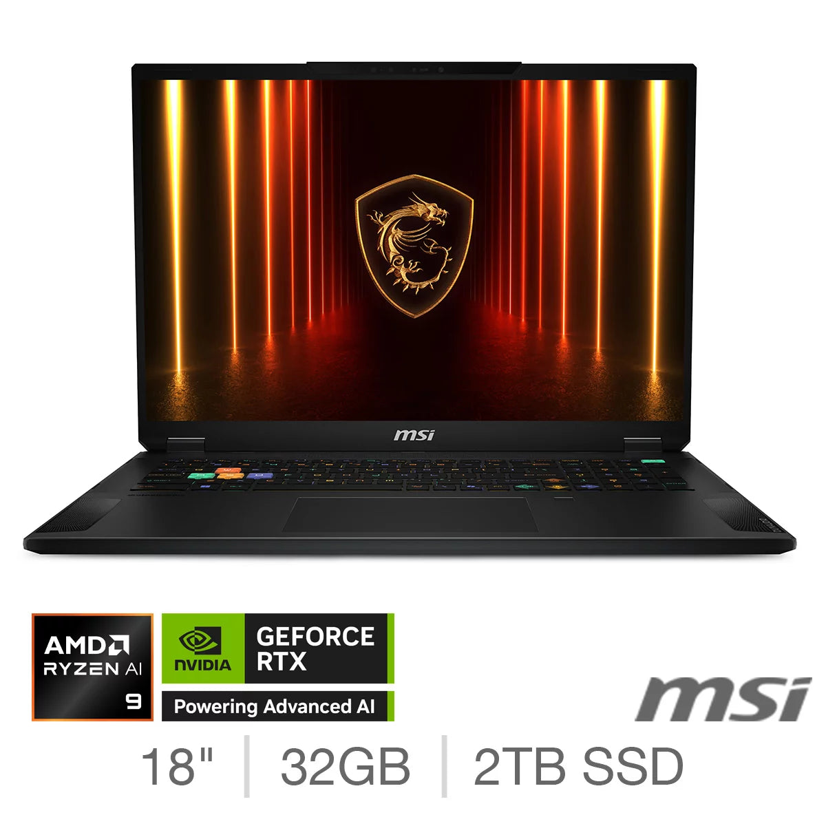 MSI Stealth A18 AI+, AMD Ryzen AI 9, 32GB RAM, 2TB SSD, NVIDIA GeForce RTX 5070