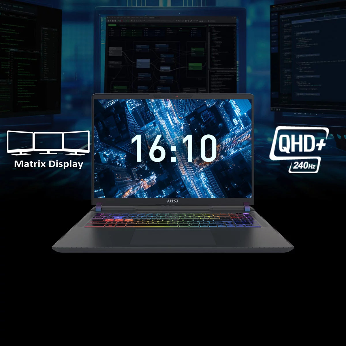 MSI Vector 16 HX AI A2XW, Intel Core Ultra 7, 16GB RAM, 512GB SSD, NVIDIA