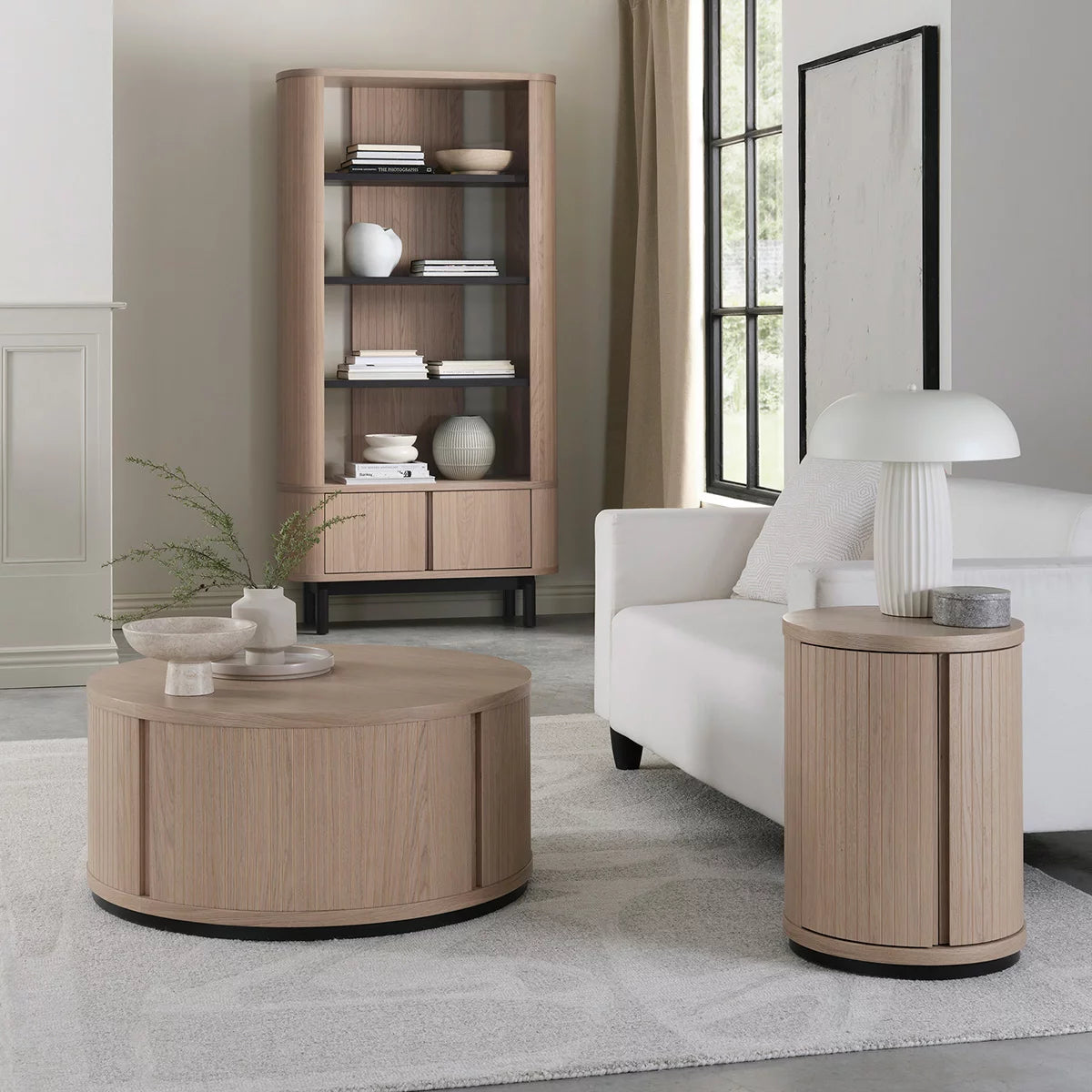 Bentley Designs Vega Scandi Light Oak Side Table
