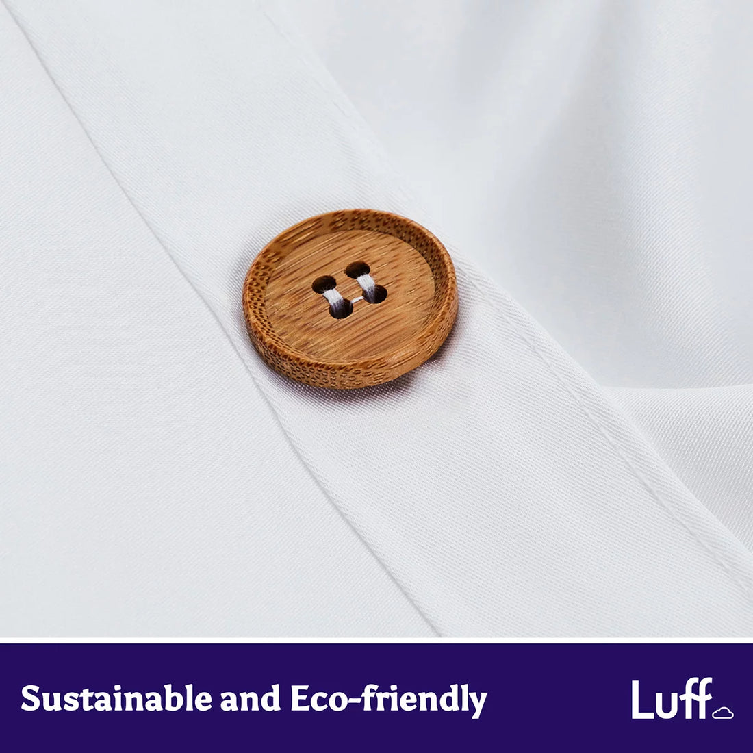 Luff SilverLining™ 1000 Thread Count 100% Organic Bamboo Duvet Set White in 4