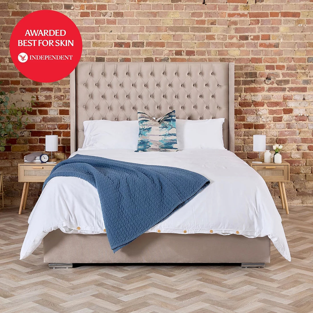Luff SilverLining™ 1000 Thread Count 100% Organic Bamboo Duvet Set White in 4