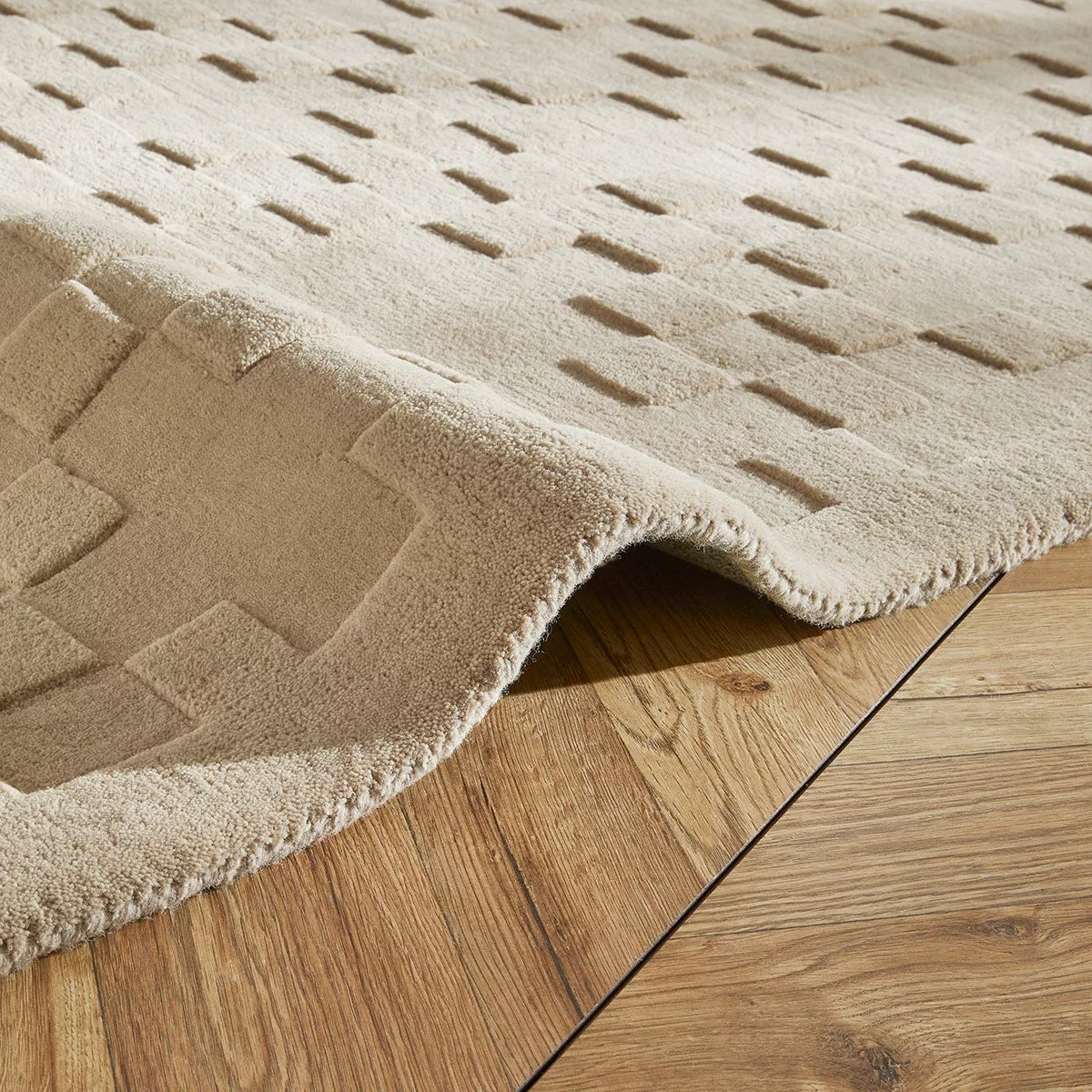 Concept Looms Priory Taupe Squares Rug, 250 x 350 cm, view 4