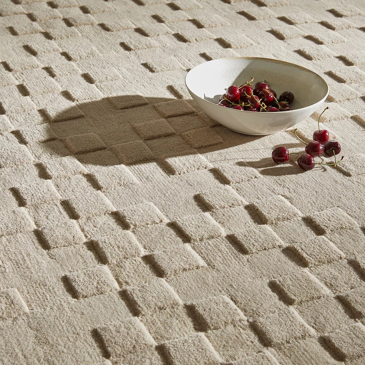Concept Looms Priory Taupe Squares Rug, 250 x 350 cm, view 5