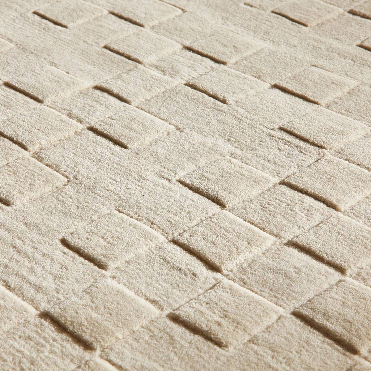 Concept Looms Priory Ivory Squares Rug in 4 Sizes