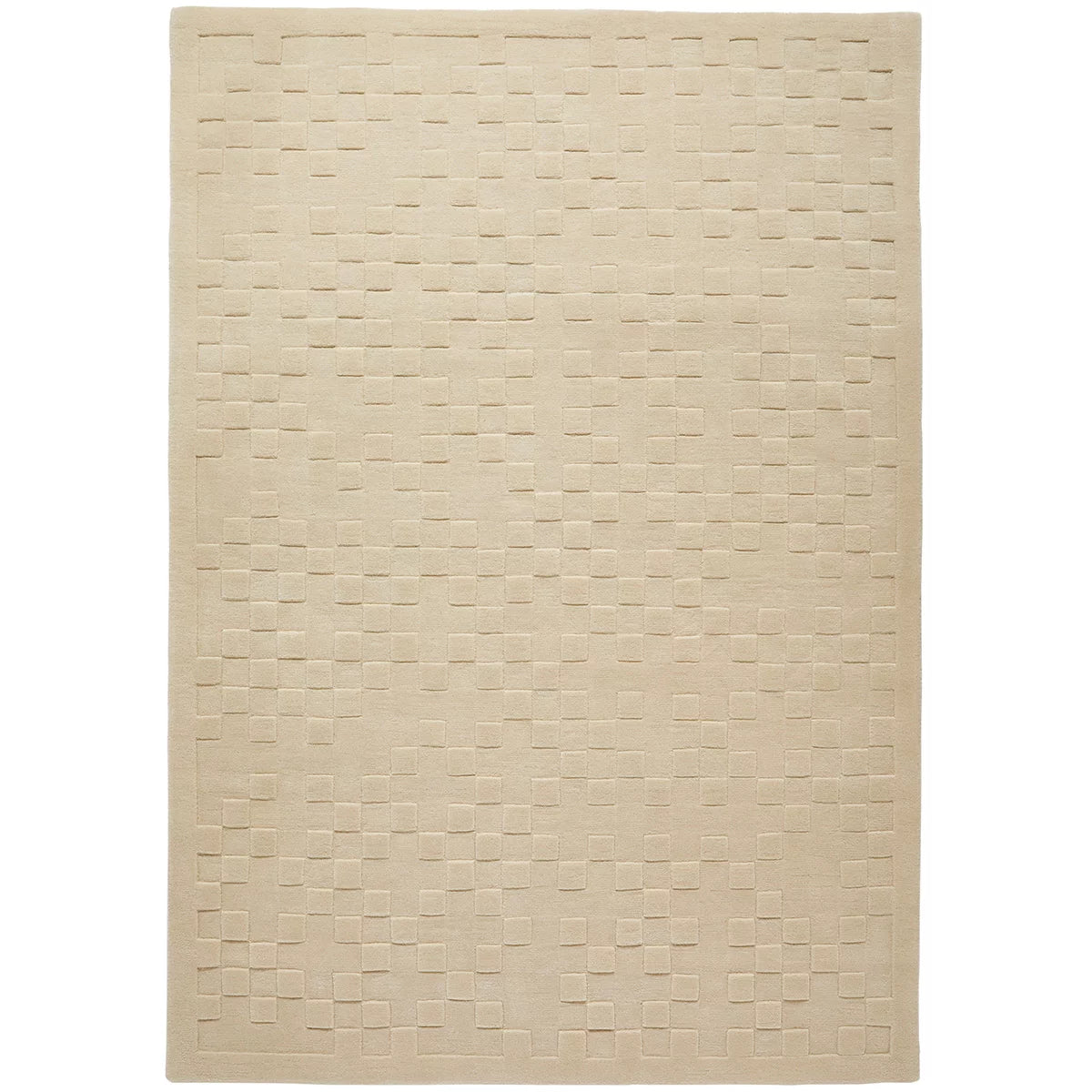 Concept Looms Priory Ivory Squares Rug in 4 Sizes