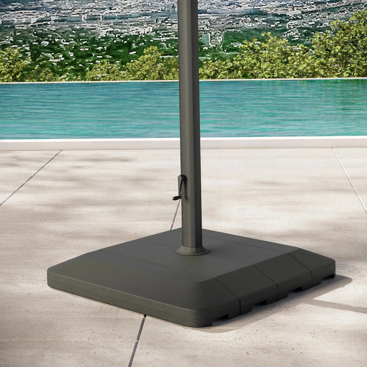 Seasons Sentry 10 x 13ft (3 x 3.9m) Rectangular Cantilever Umbrella with Base