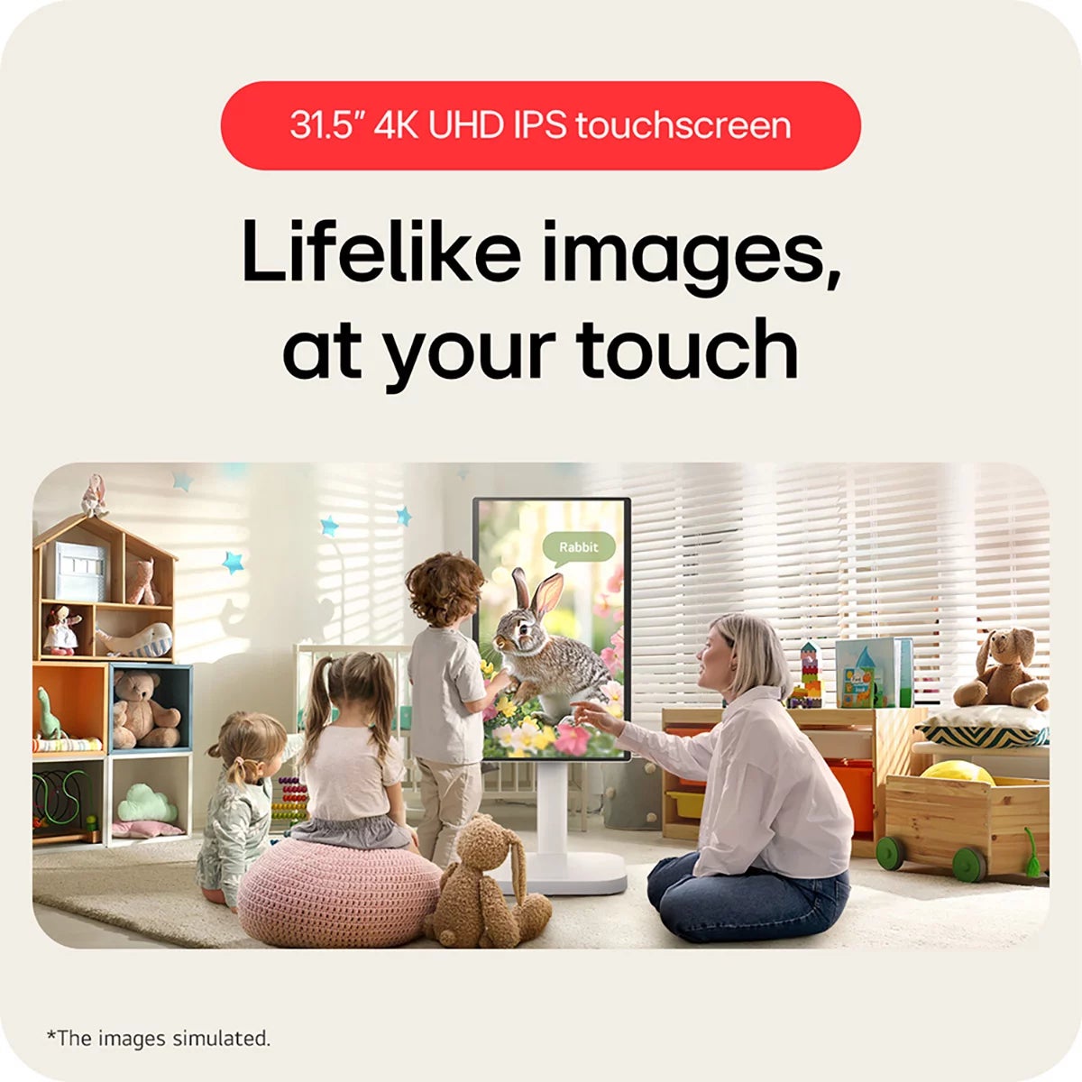 LG 32 inch 4K Ultra HD 60Hz IPS Smart Swing Monitor, 32U889SA, view 3