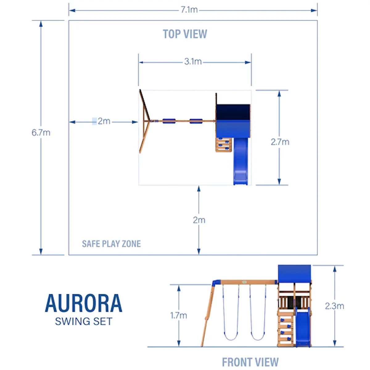 Backyard Discovery Aurora Swingset Playcentre (3-10 Years)