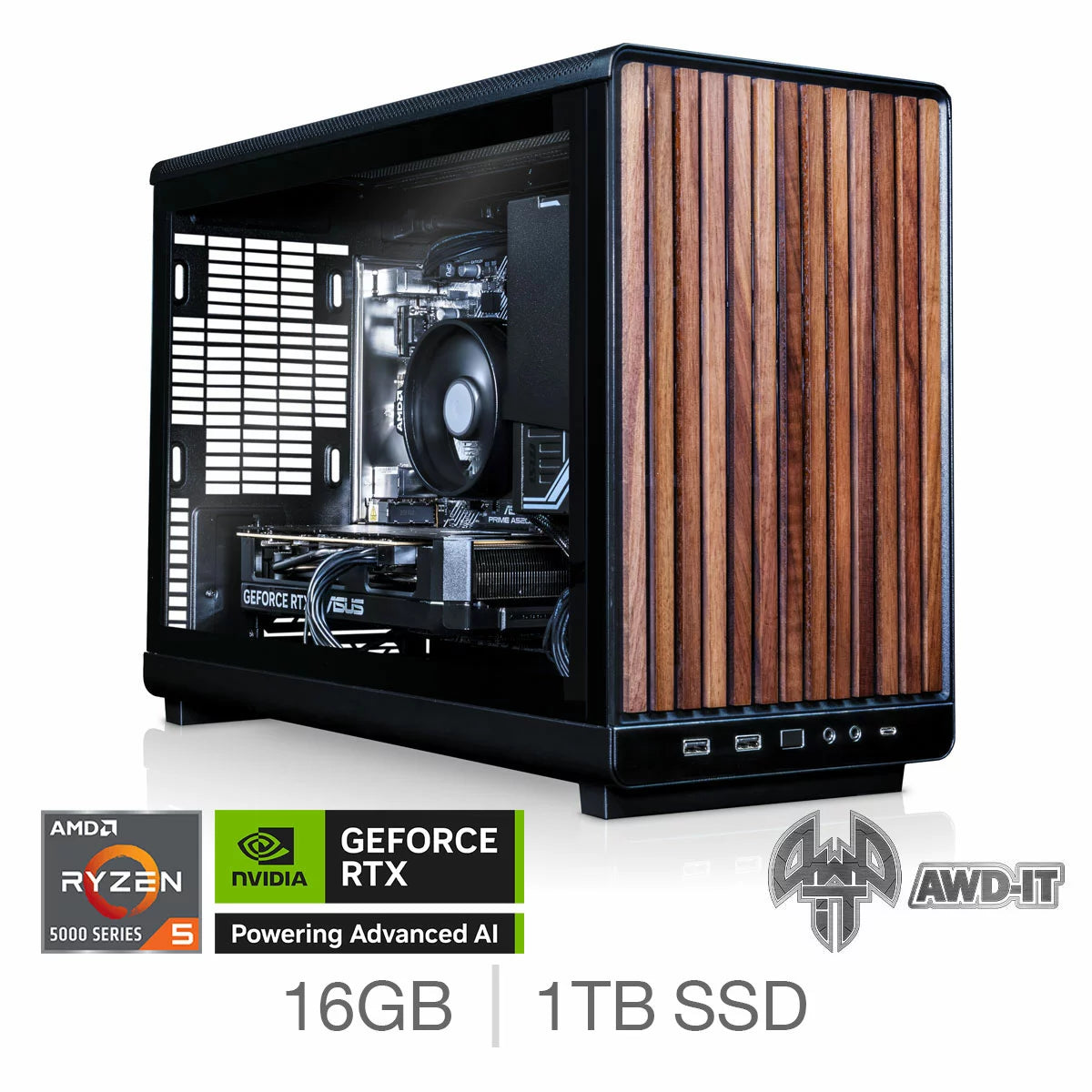 AWD-IT Compact 3, AMD Ryzen 5, 16GB RAM, 1TB SSD, NVIDIA GeForce RTX 5060