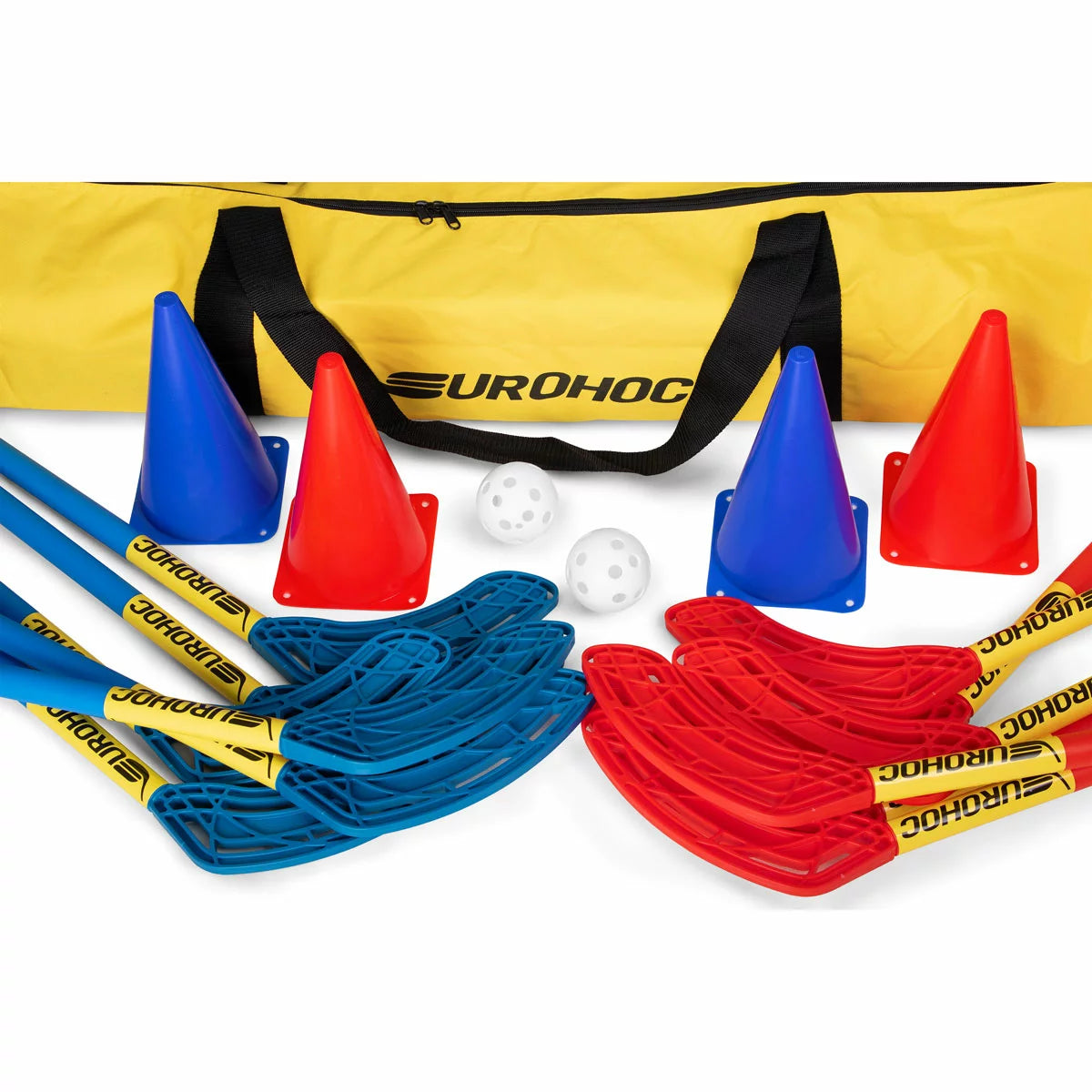 Eurohoc Floorball Hockey Set in 2 Sizes