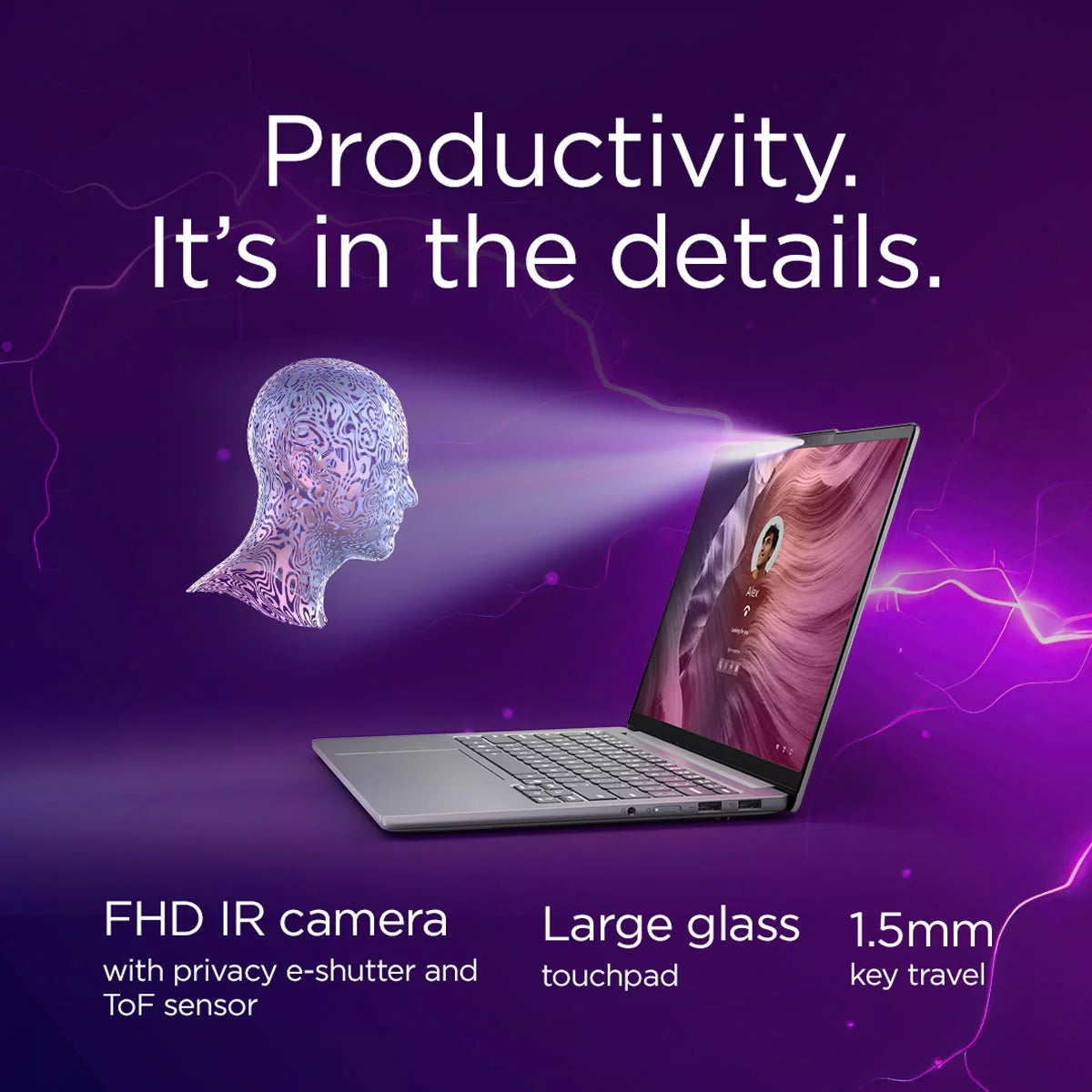 Lenovo IdeaPad Pro 5, Intel Core Ultra 5, 32GB RAM, 1TB, 16 Inch OLED Laptop