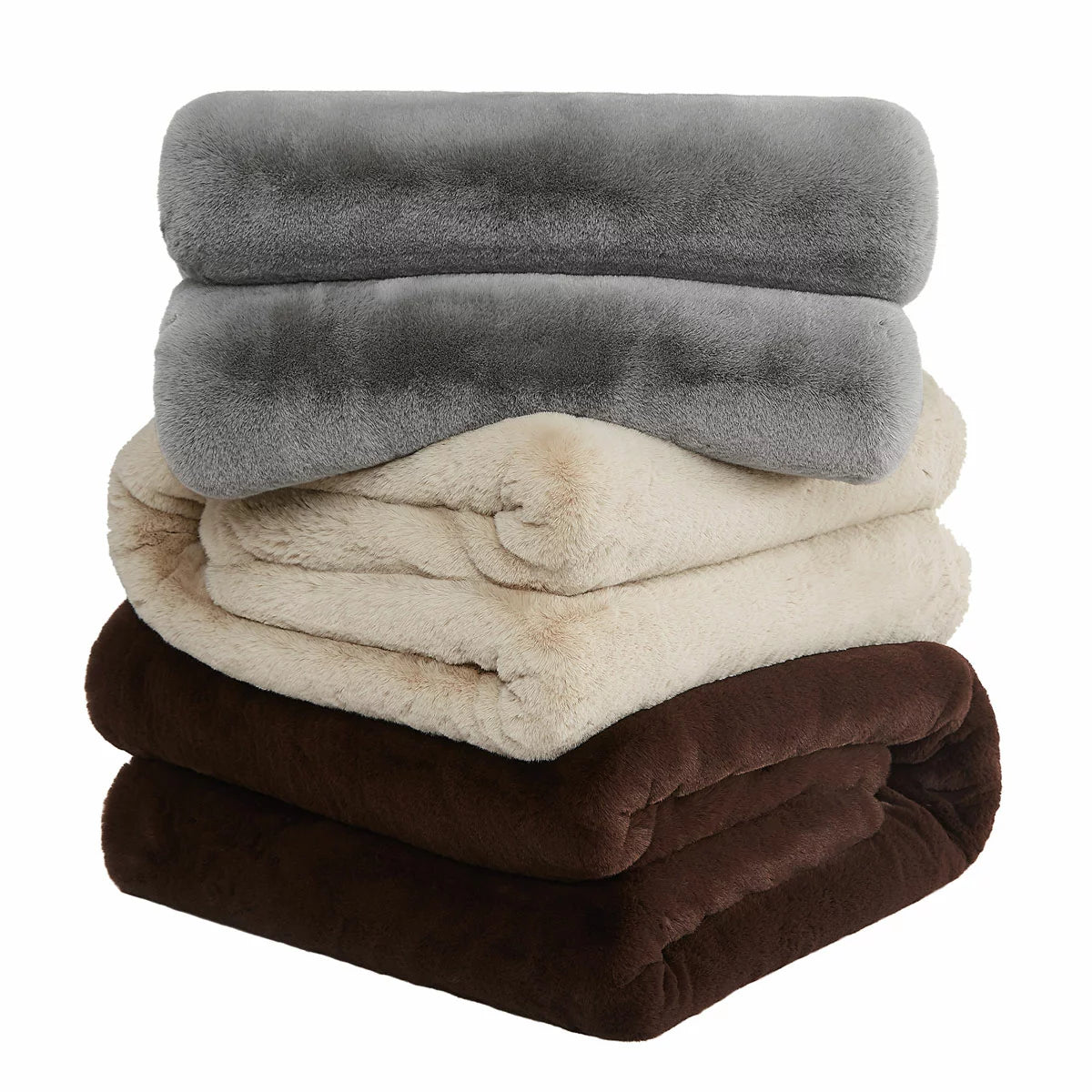 FRYE Luxe Faux Fur Throw, 152 x 177 cm