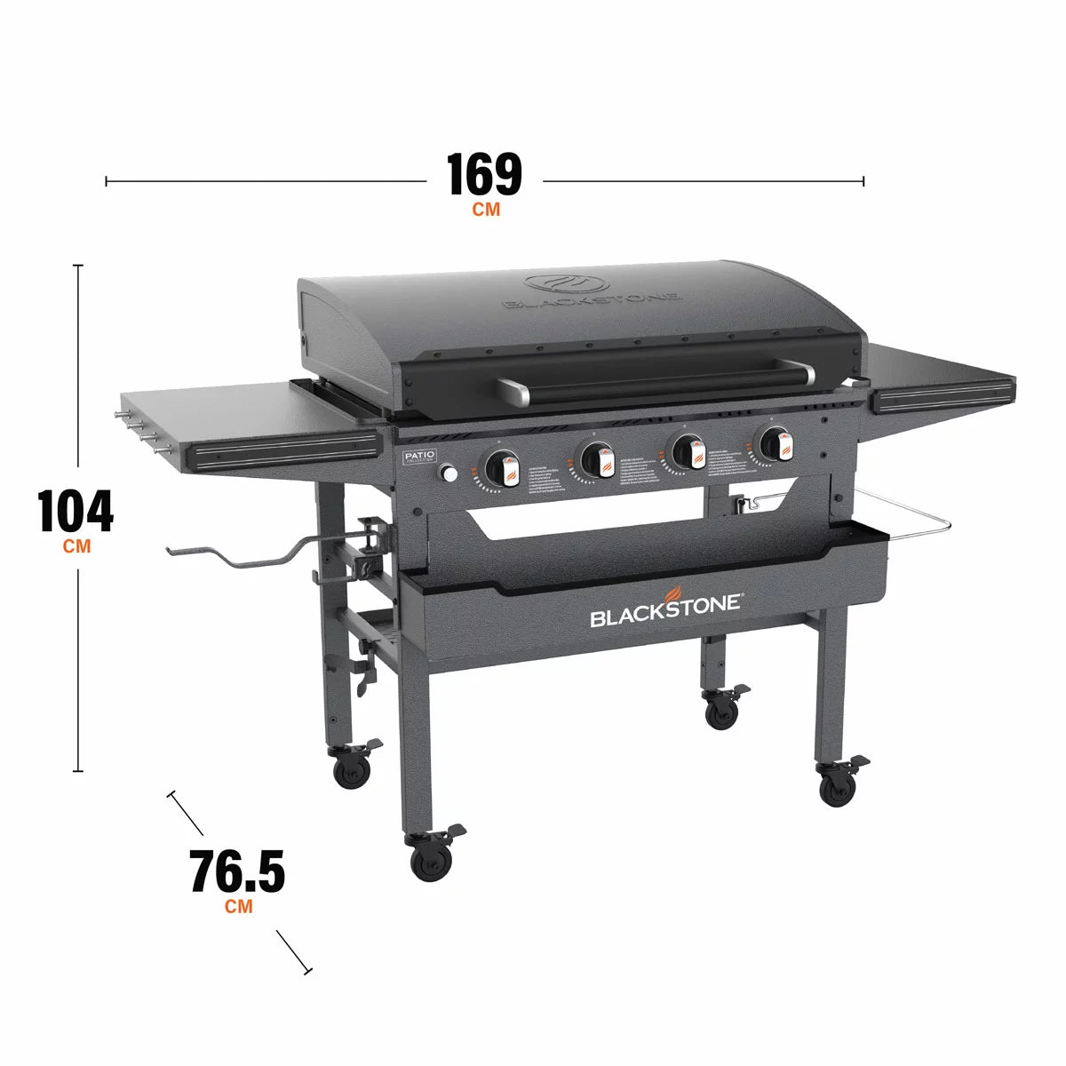 Blackstone Omnivore 36" Griddle Gas Barbecue with Hood & Front Shelf
