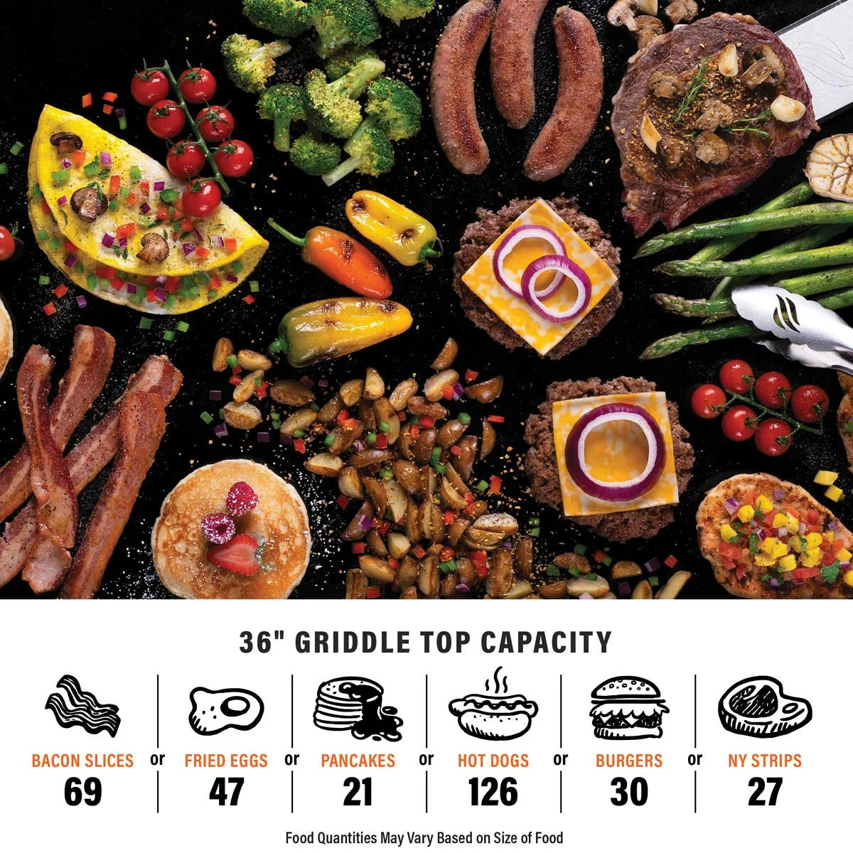 Blackstone Omnivore 36" Griddle Gas Barbecue with Hood & Front Shelf