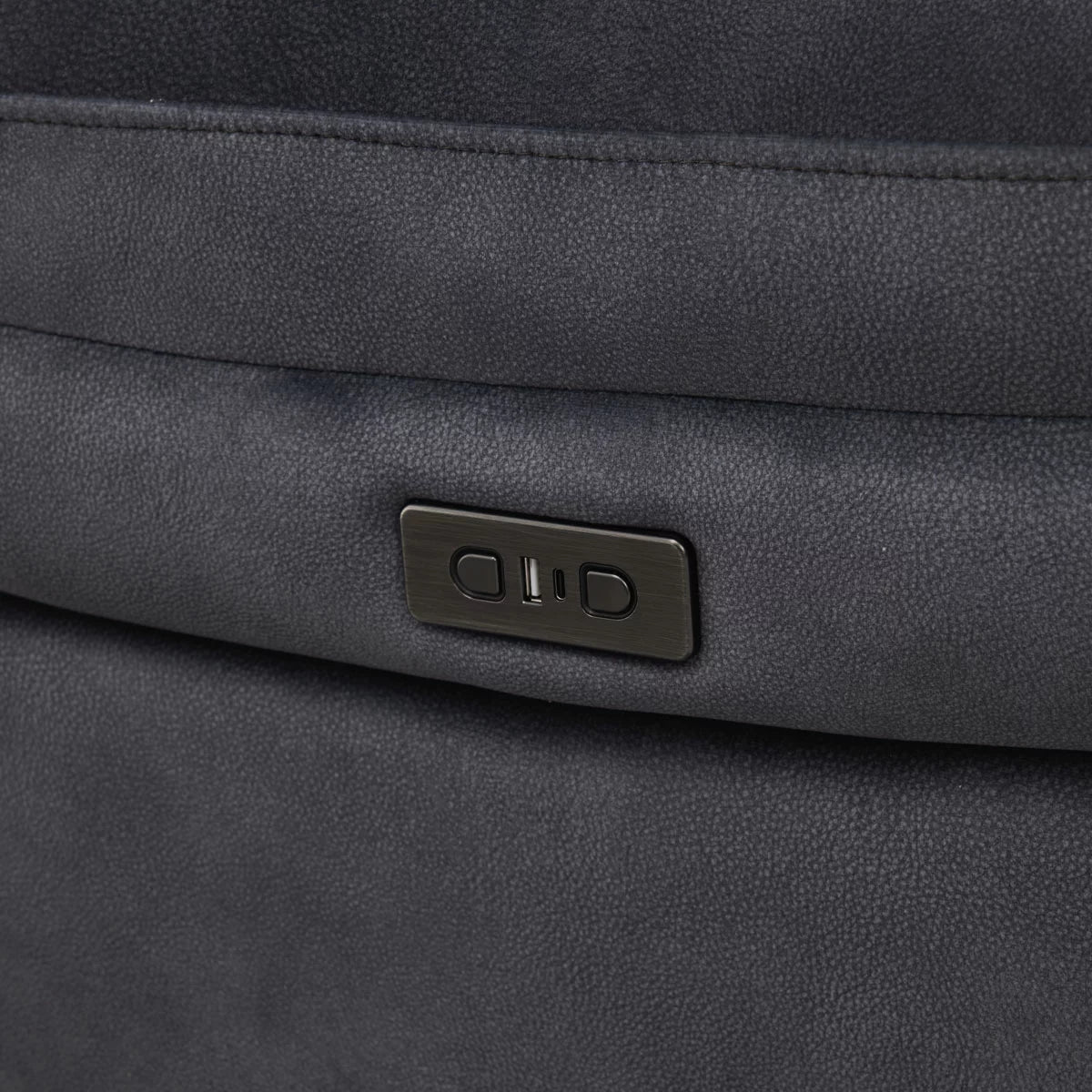 Belagio Grey Fabric Power Recliner Armchair