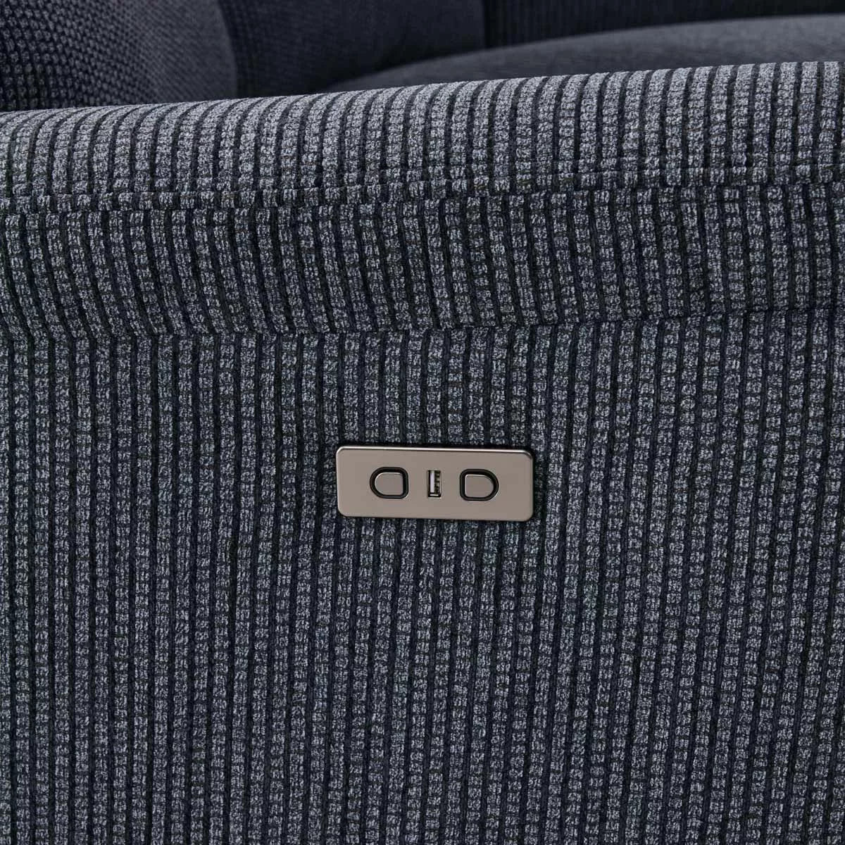 Maverick Grey Fabric Power Recliner Armchair