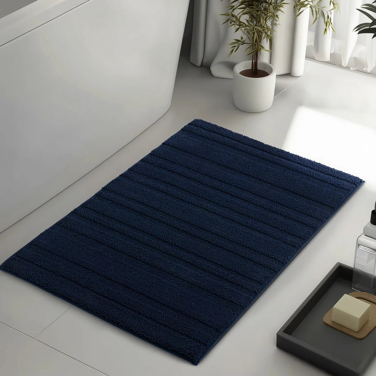Evergrace Home Chenille Memory Foam Bath Mat, 61 x 91 cm