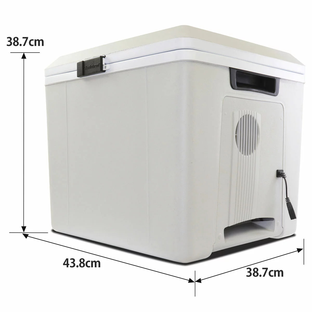 Koolatron 12V Electric Cooler 27L, Cool/Warm Box with Adjustable Strap in Grey