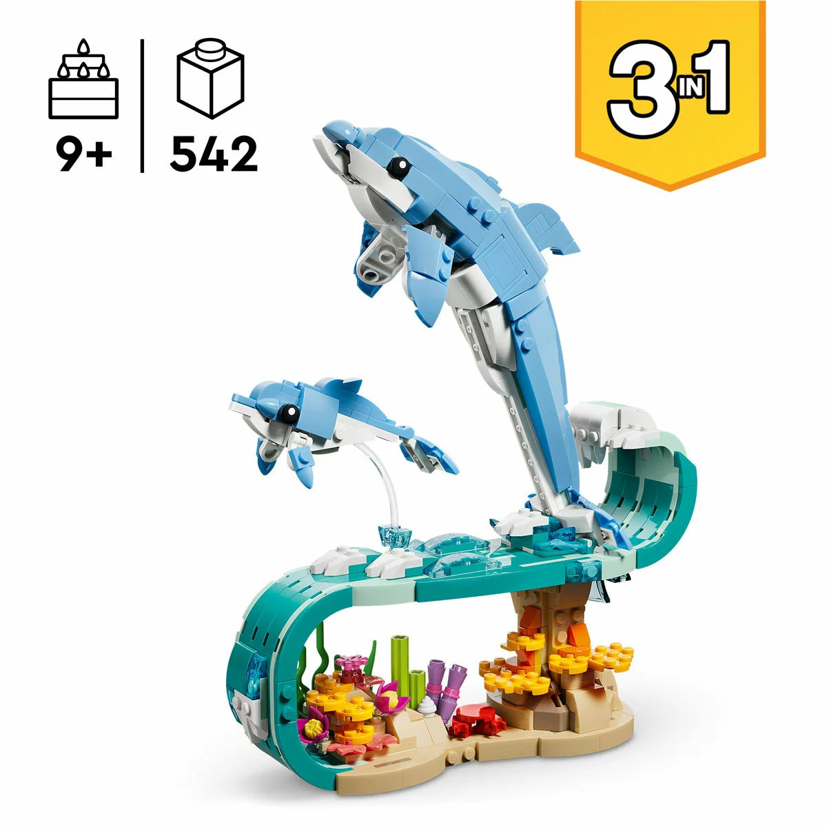 LEGO Creator Sea Animals: Beautiful Dolphins - Model 31385 (9+ Years)
