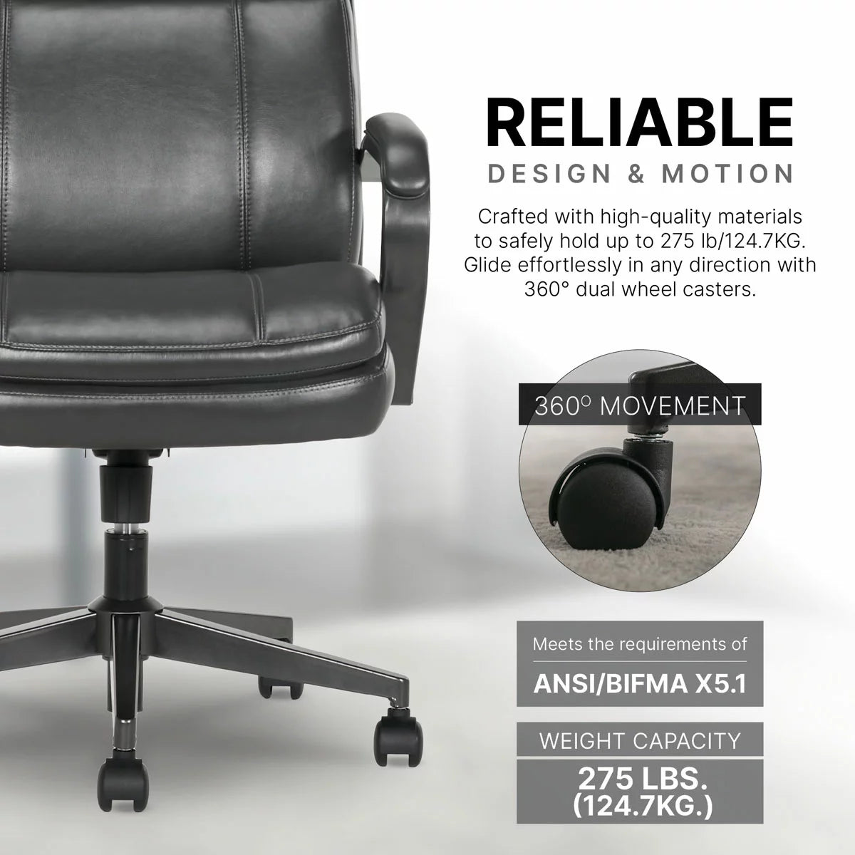 True Innovations Mid Back Managers Chair
