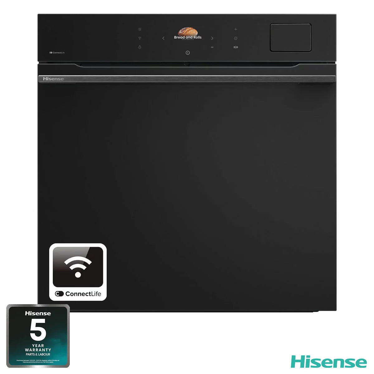 Hisense Hi8 BlackLine BAS6PH8BUKWF Built In Electric Pyrolytic, Single Oven