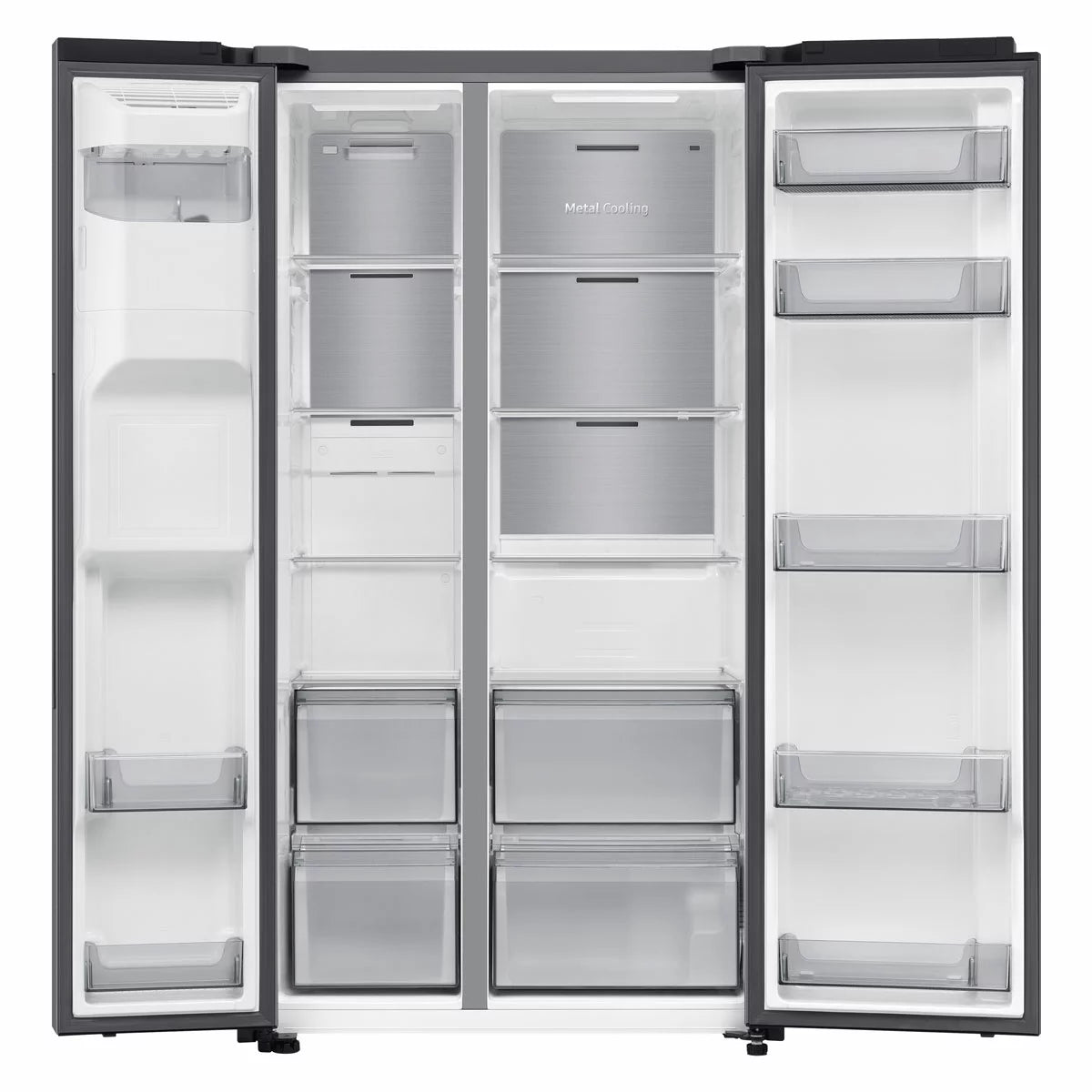 Samsung Series 6, SpaceMax RS70F64KETEU 640L Side by Side Fridge Freezer