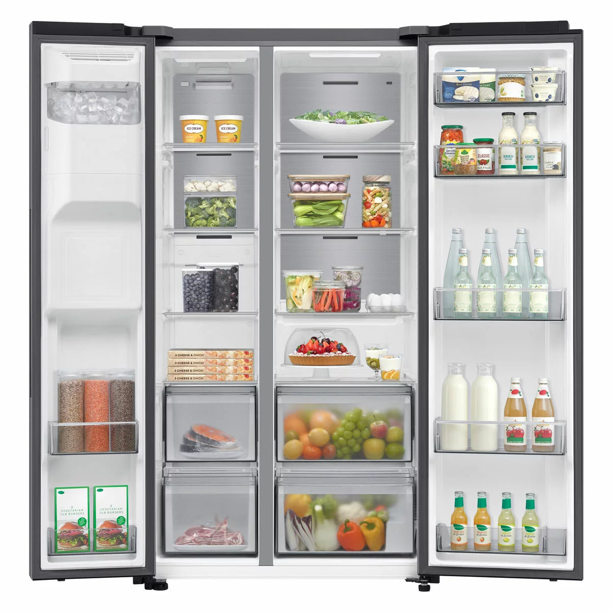 Samsung Series 6, SpaceMax RS70F64KETEU 640L Side by Side Fridge Freezer