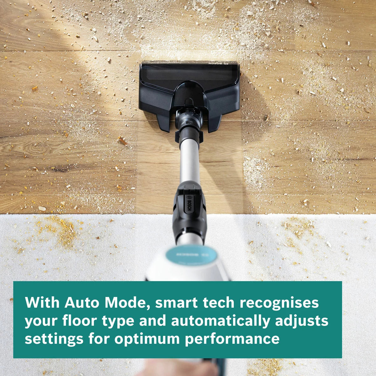 Bosch CS71HYGGB Unlimited 7 Aqua Cordless Vacuum Cleaner & Mop in White &