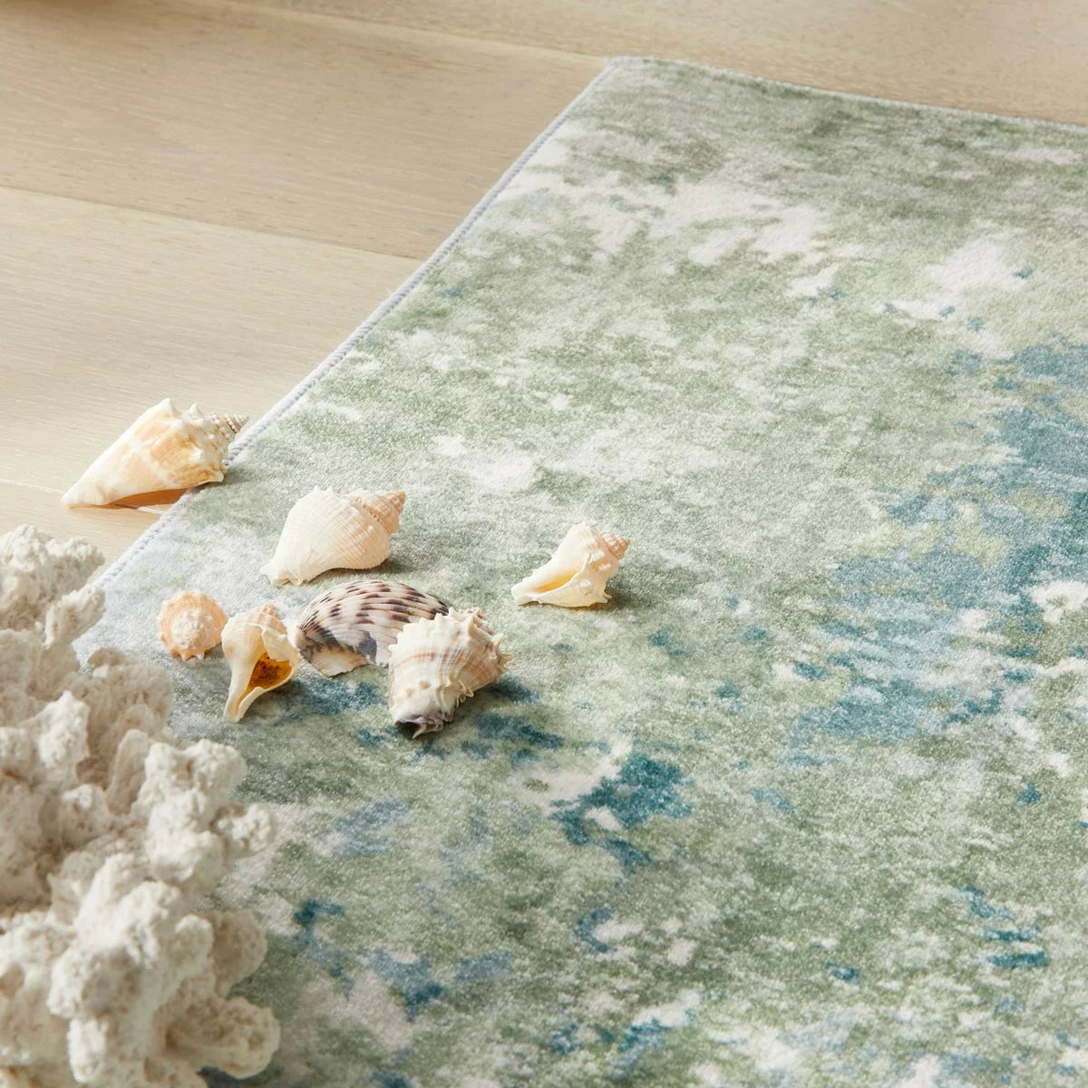 Concept Looms Liberty Seafoam Washable Rug, in 3 Sizes