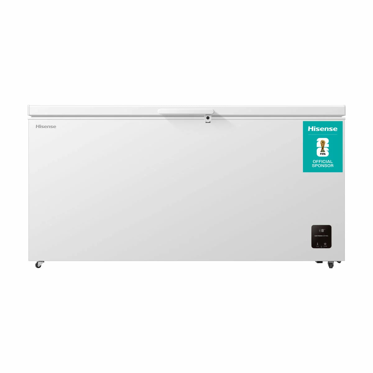 Hisense FC650D4AWLYE, 500L High Capacity Chest Freezer, E Rated in White
