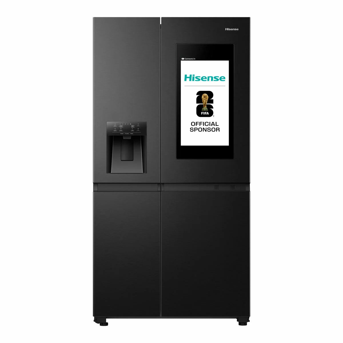 Hisense PureFlat Eclipse RS9P628GPFE, Plumbed Multidoor Fridge Freezer, E Rated