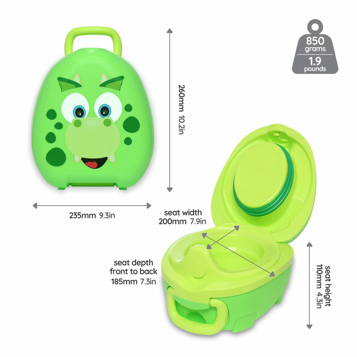 My Carry Potty, Dinosaur