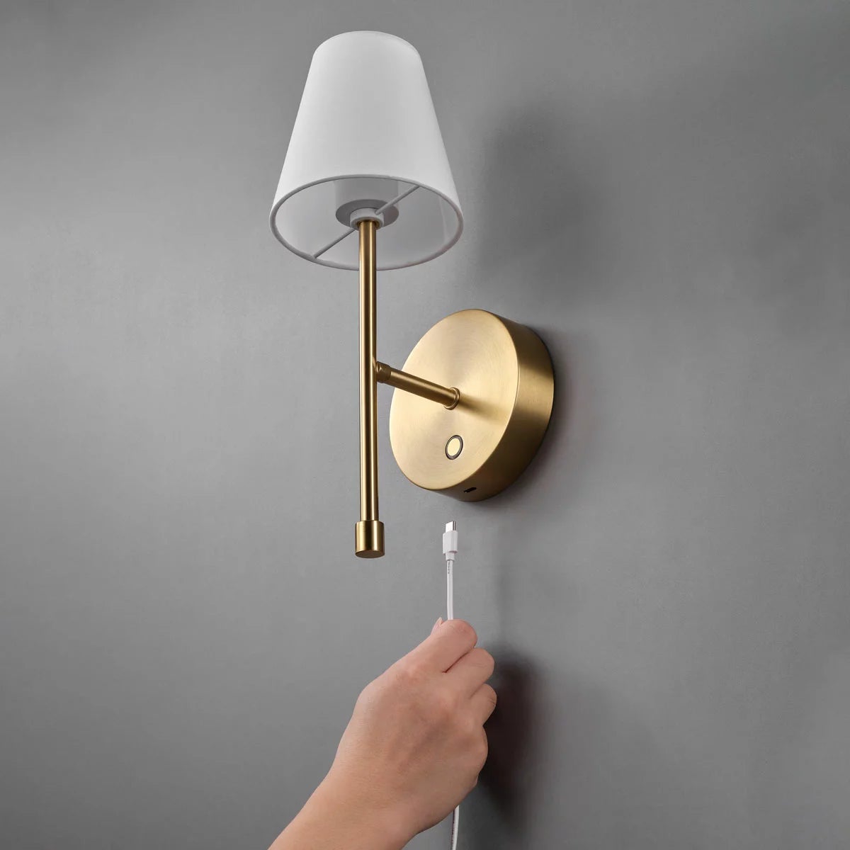 Globe Electric Wireless Rechargeable LED Integrated Wall Sconce, 2 Pack, view 3