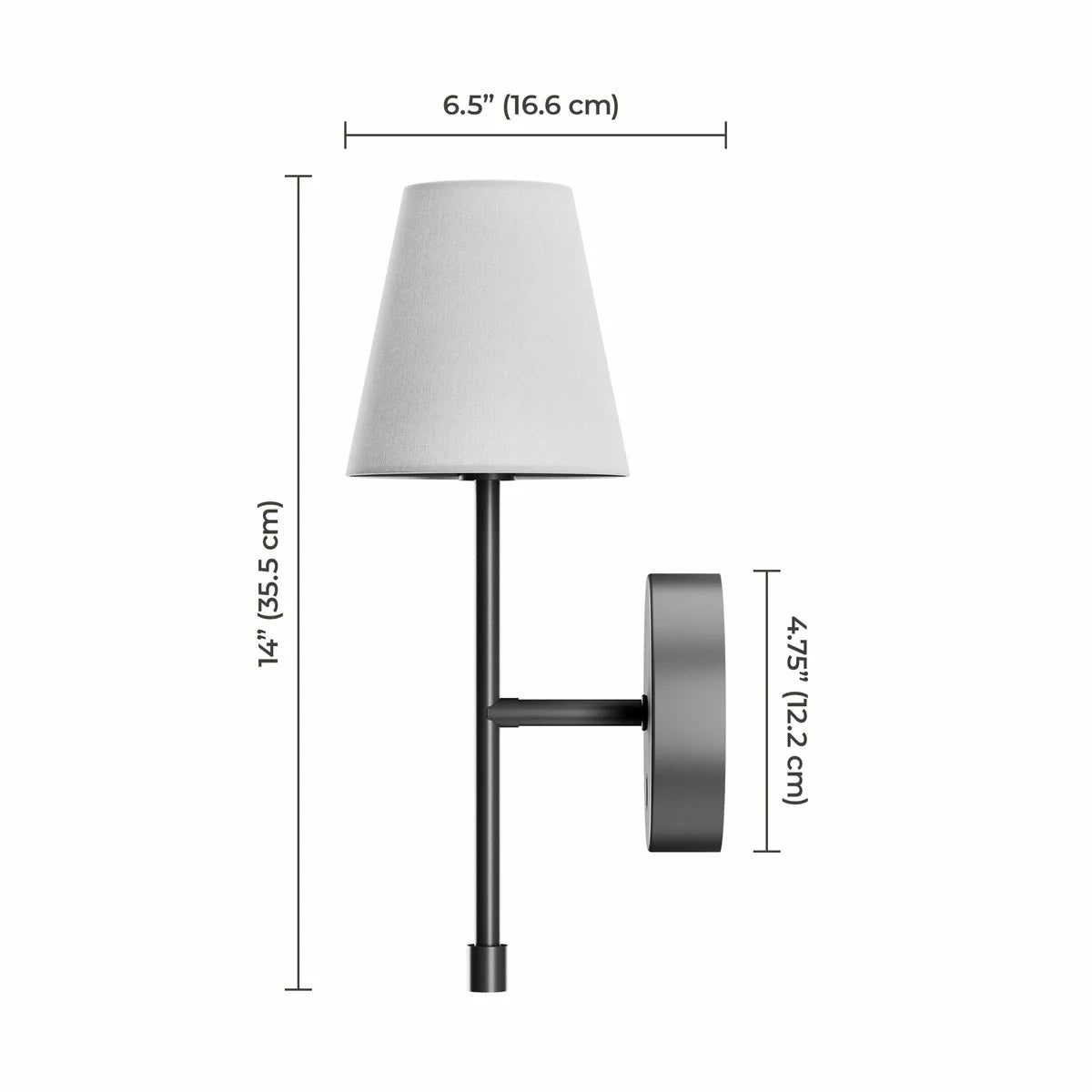 Globe Electric Wireless Rechargeable LED Integrated Wall Sconce, 2 Pack, view 12
