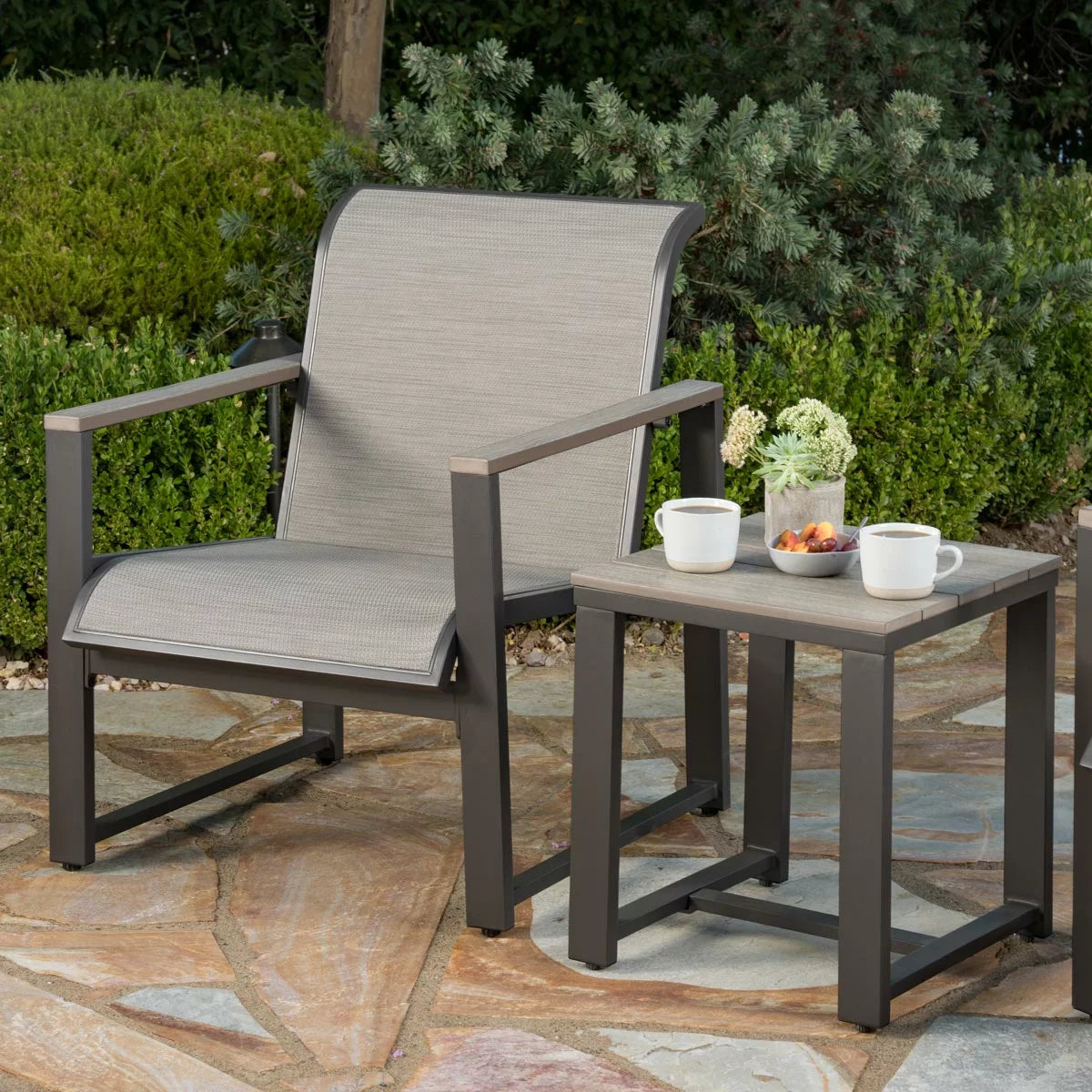 SunVilla Helio 3 Piece Bistro Set + Cover
