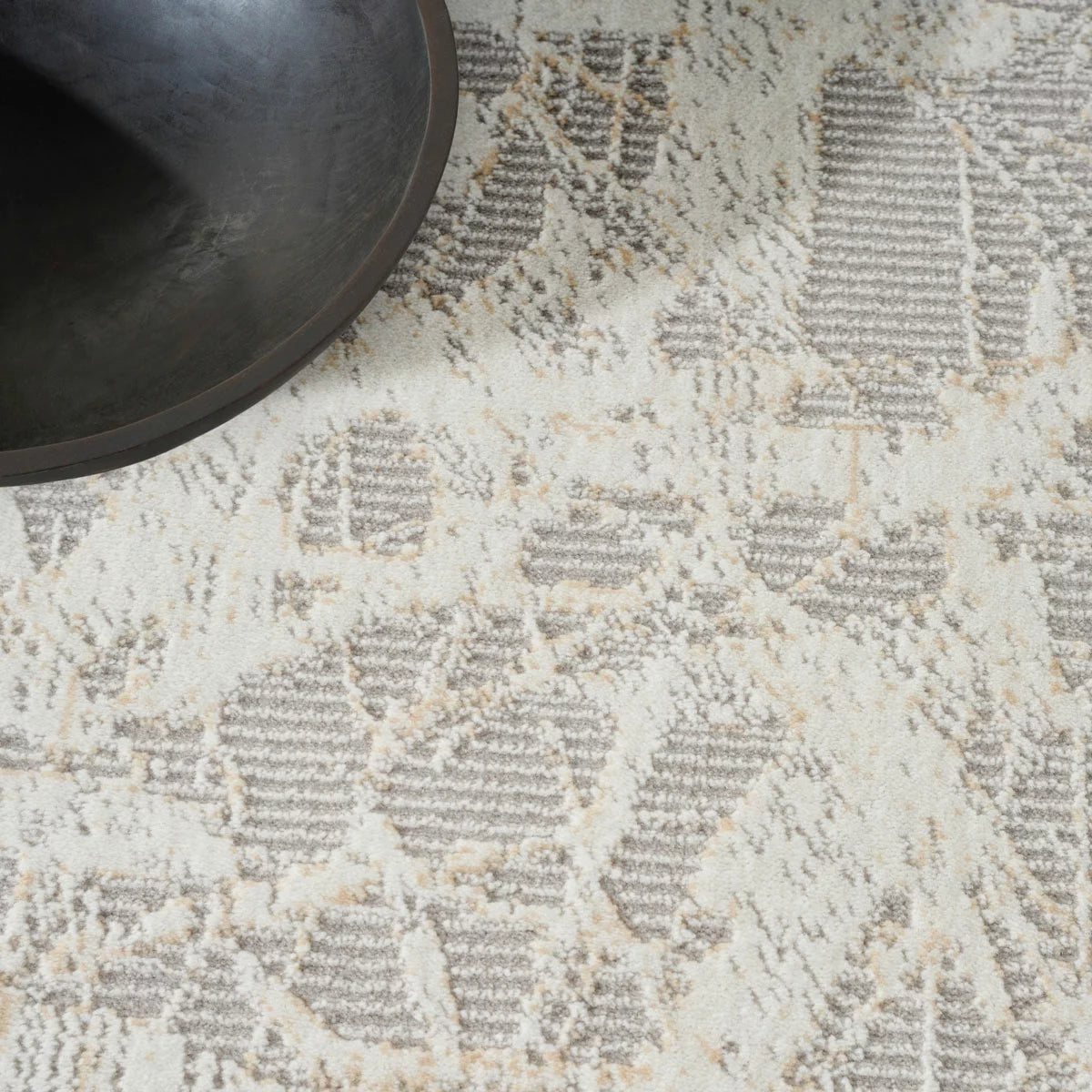 Calvin Klein Rush Grey Ivory Rug, in 2 Sizes