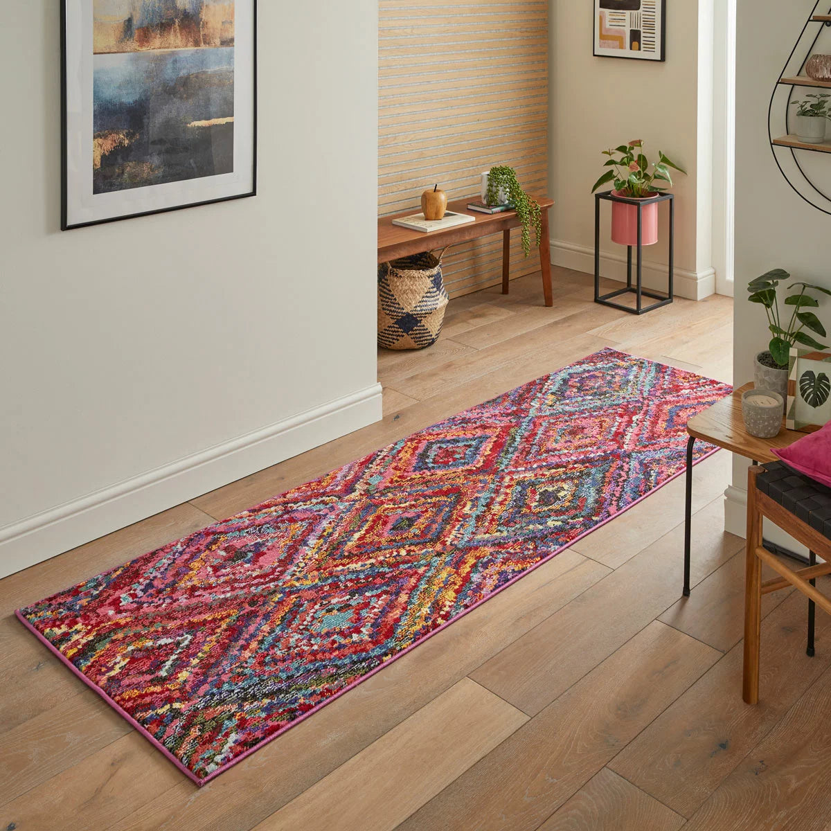 Concept Looms Carnaval Pink Runner, 80 x 240 cm