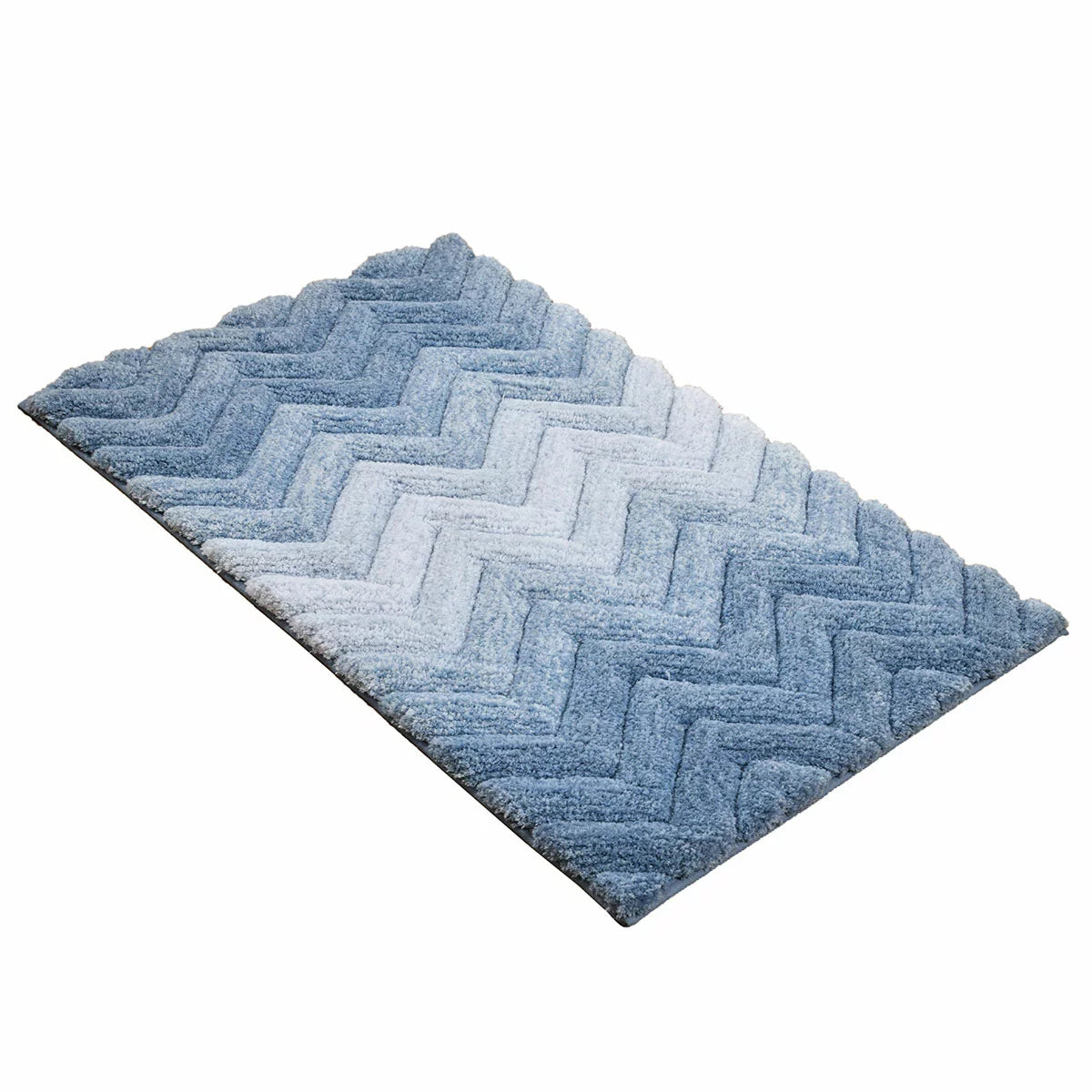 Riviera Home Chevron Ombre Bath Mat, 55 x 91 cm