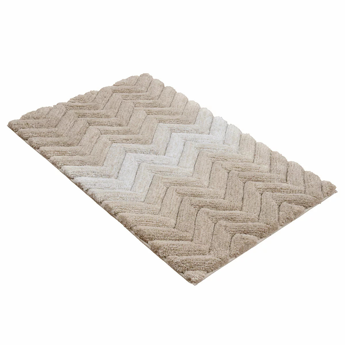 Riviera Home Chevron Ombre Bath Mat, 55 x 91 cm