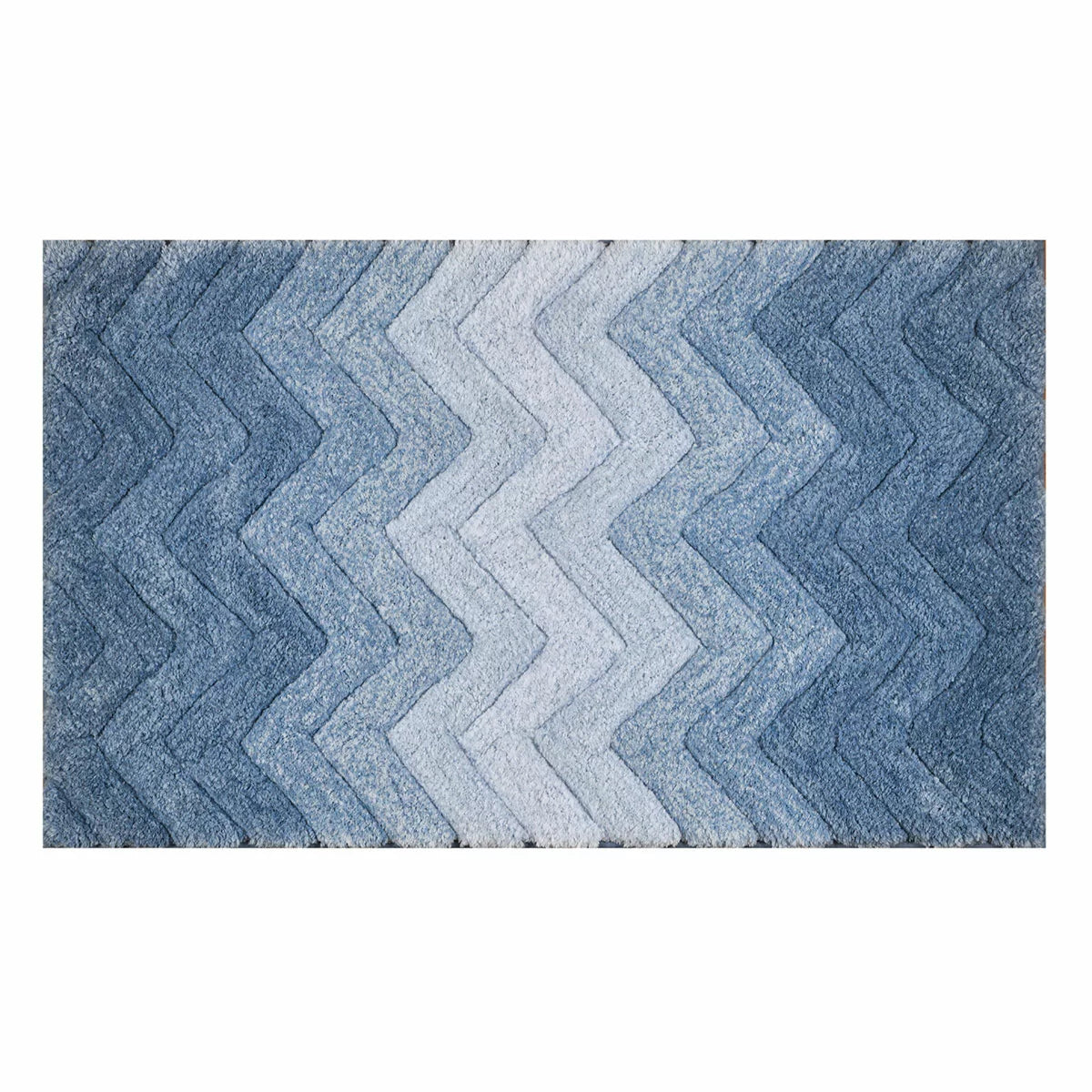 Riviera Home Chevron Ombre Bath Mat, 55 x 91 cm