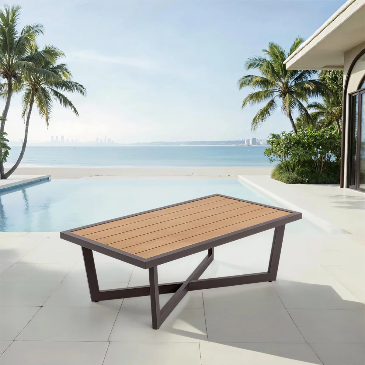 MoDe Trenton 4 Piece Deep Seating Patio Set + Cover